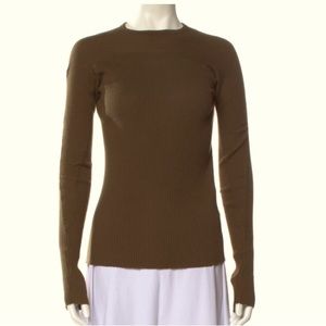 Helmut Lang military grunge collection knit long sleeve crew neck size Small